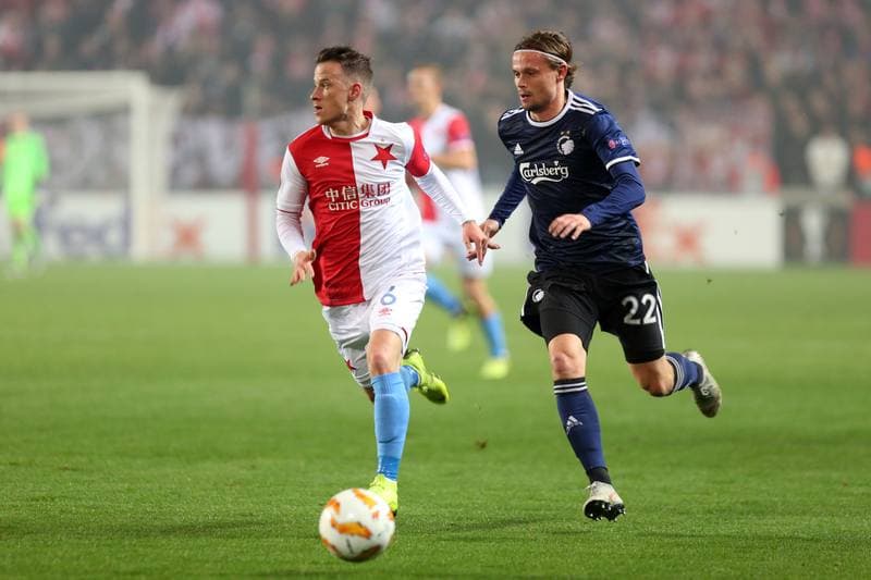 Football. UEFA Europa League. Slavia Prague - FC Copenhagen. 08.11.2018