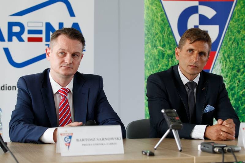 Football. Gornik Zabrze. Press Conference. 26.07.2016