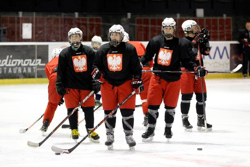 Ice Hockey. Poland national team. Training. 28.12.2018
