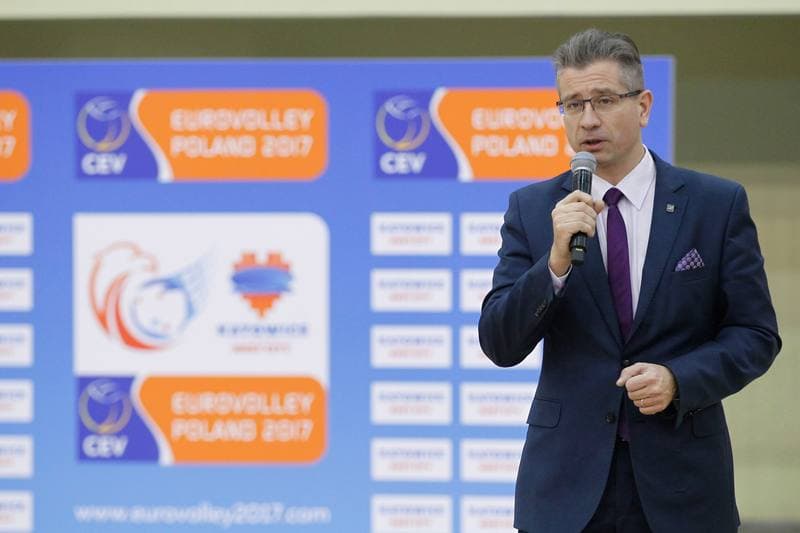 Volleyball. European Championship. Promotional Action. 05.12.2016