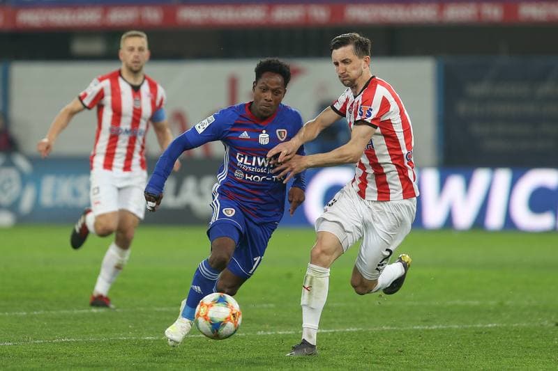 Football. Lotto Ekstraklasa. Piast Gliwice - Cracovia Krakow. 26.04.2019