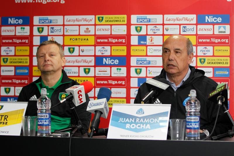 Football. GKS Katowice. Press Conference. 20.10.2017