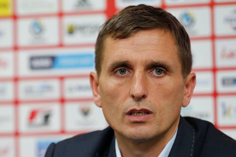 Football. GKS Katowice. Press Conference. 20.10.2016
