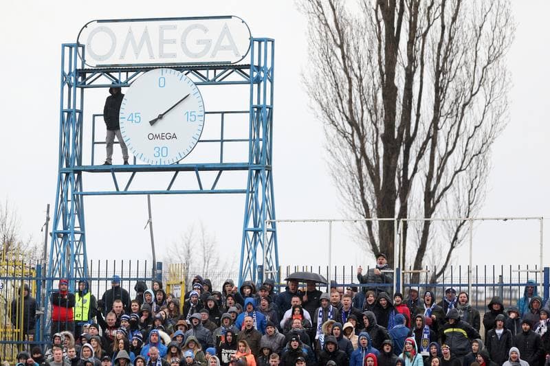 Football. II Liga. Ruch Chorzow - Olimpia Grudziadz. 10.03.2019