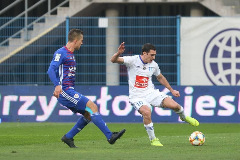 Football. Lotto Ekstraklasa. Piast Gliwice - Wisla Plock. 03.04.2019