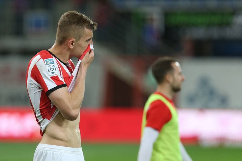 Football. Lotto Ekstraklasa. Piast Gliwice - Cracovia Krakow. 26.04.2019