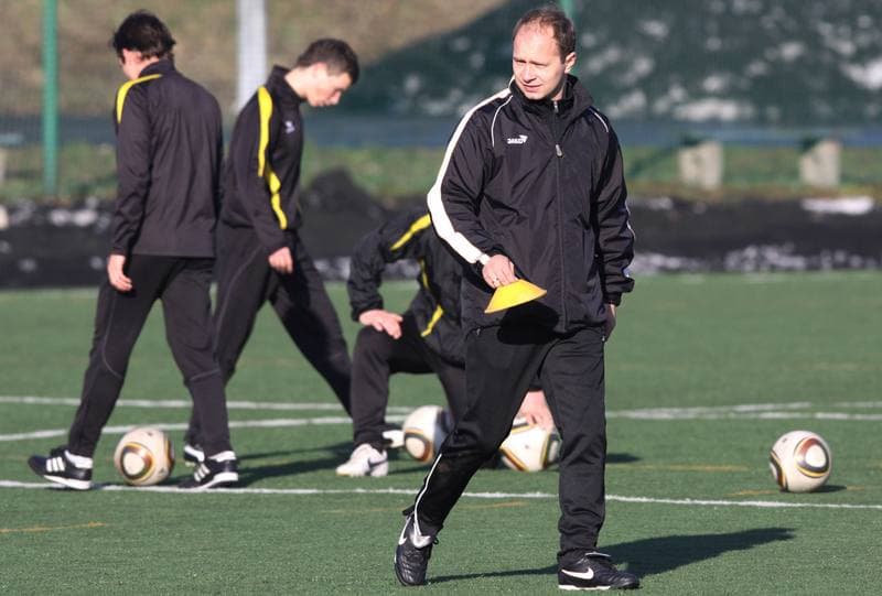 Football. Ruch Radzionkow. Training. 17.01.2011