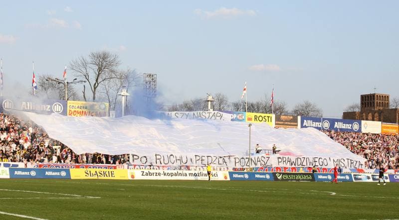 Football. PKO BP Ekstraklasa. Gornik Zabrze - Cracovia Krakow. 03.04.2011