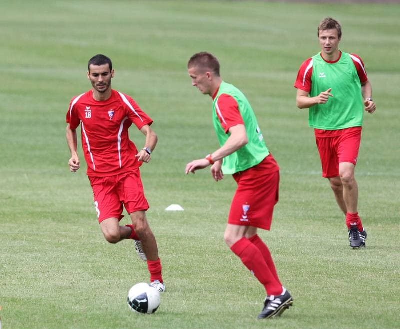 Football. Gornik Zabrze. Training. 11.01.2011