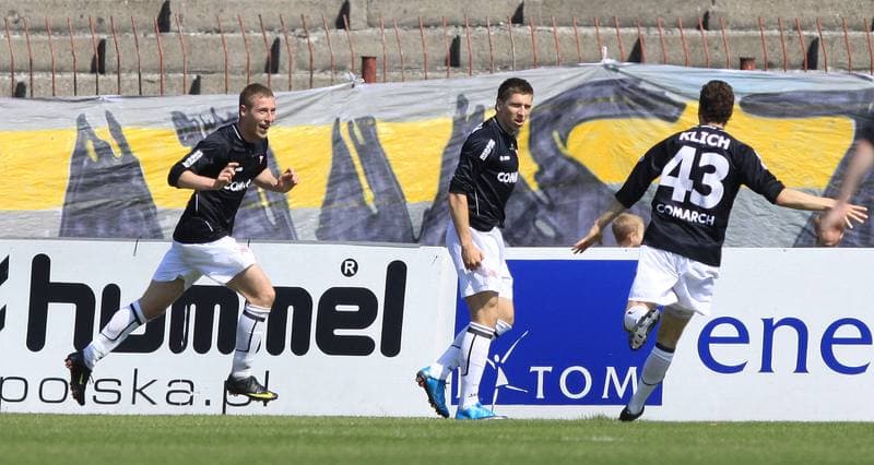 Football. Bytom Ekstraklasa. Polonia Bytom - Cracovia Krakow. 10.05.2011