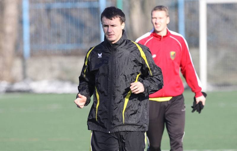 Football. Ruch Radzionkow. Training. 17.01.2011