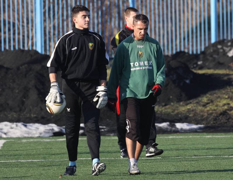 Football. Ruch Radzionkow. Training. 17.01.2011