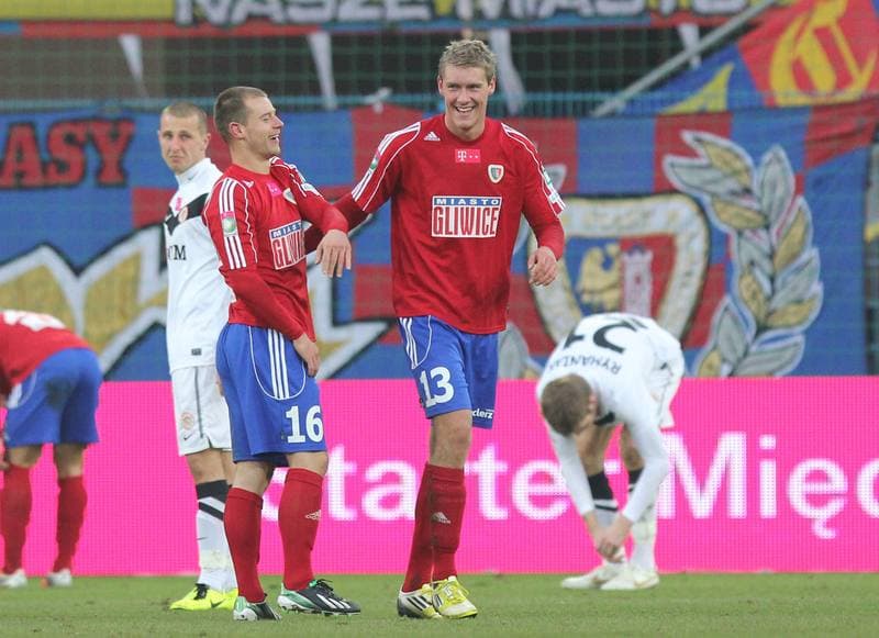 Football. T-Mobile Ekstraklasa. Piast Gliwice - Zaglebie Lubin. 02.03.2013
