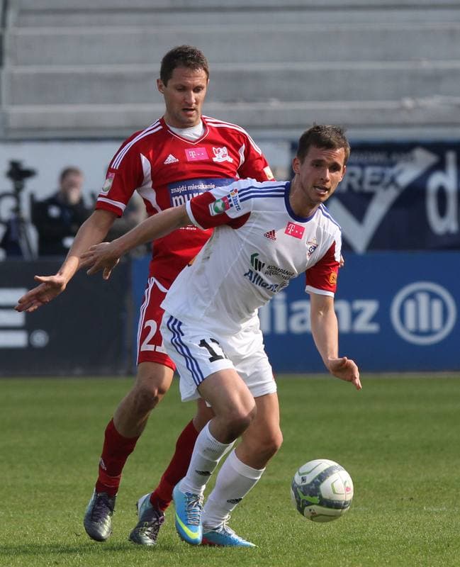 Football. T-Mobile Ekstraklasa. Gornik Zabrze - Podbeskidzie Bielsko-Biala. 27.04.2012