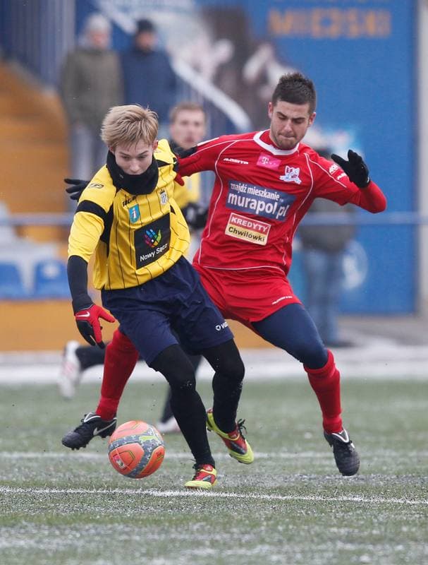 Football. Friendly Match. Podbeskidzie Bielsko Biala - Sandecja Nowy Sacz. 23.01.2014