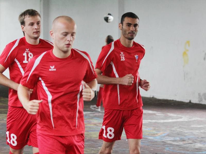 Football. Gornik Zabrze. Training. 11.01.2011