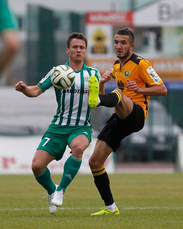Football. I Liga. Olimpia Grudziadz - GKS Katowice. 11.10.2014
