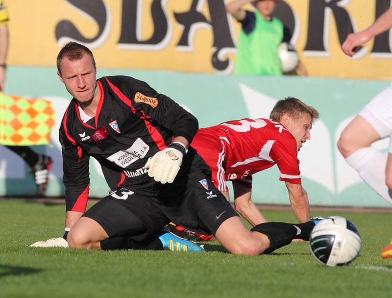 Football. T-Mobile Ekstraklasa. Gornik Zabrze - Podbeskidzie Bielsko-Biala. 27.04.2012