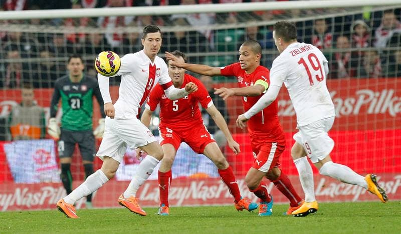 Football. International Friendly. Poland - Switzerland. 18.11.2014