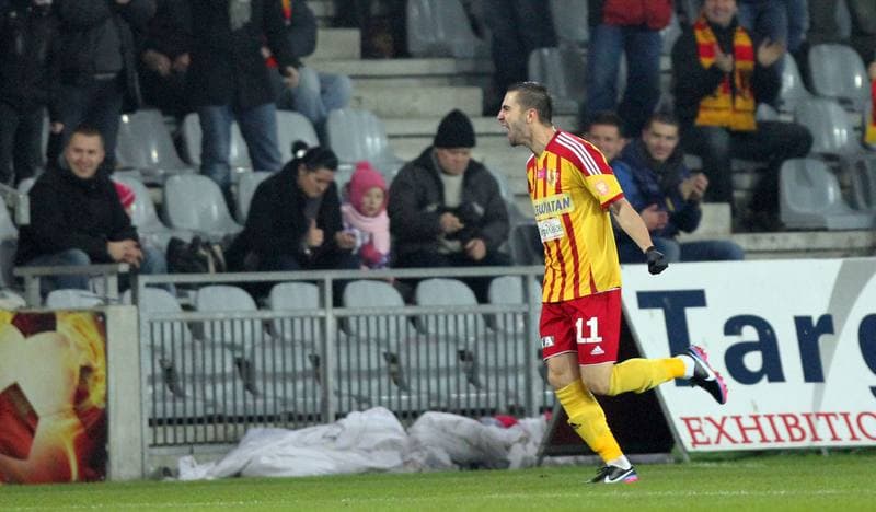 Football. T-Mobile Ekstraklasa. Korona Kielce - Piast Gliwice. 23.11.2012