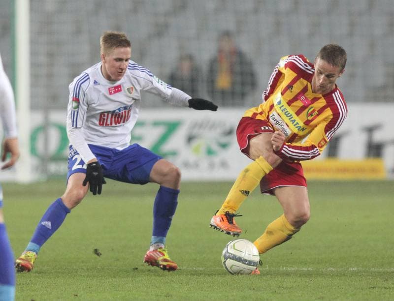 Football. T-Mobile Ekstraklasa. Korona Kielce - Piast Gliwice. 23.11.2012