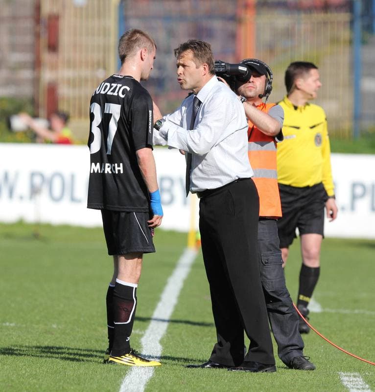 Football. Bytom Ekstraklasa. Polonia Bytom - Cracovia Krakow. 10.05.2011