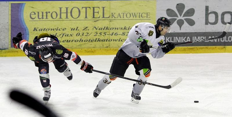 Ice Hockey. Polska Hokej Liga. Naprzod Janow - Ciarko KH Sanok. 18.01.2015