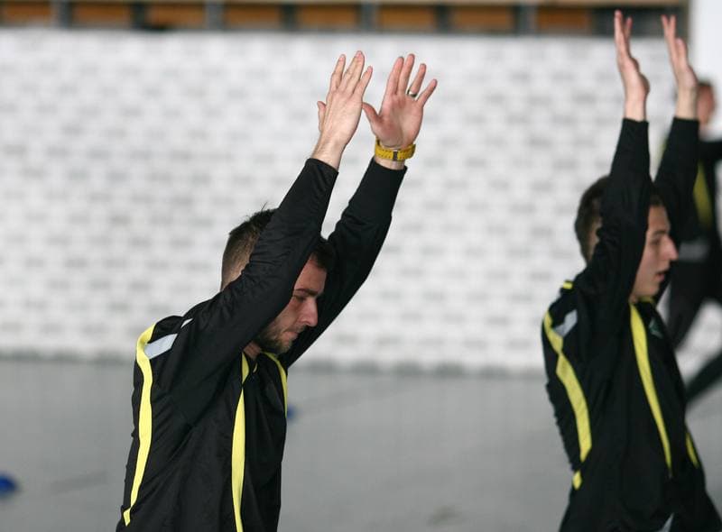 Football. GKS Katowice. Training. 19.01.2015