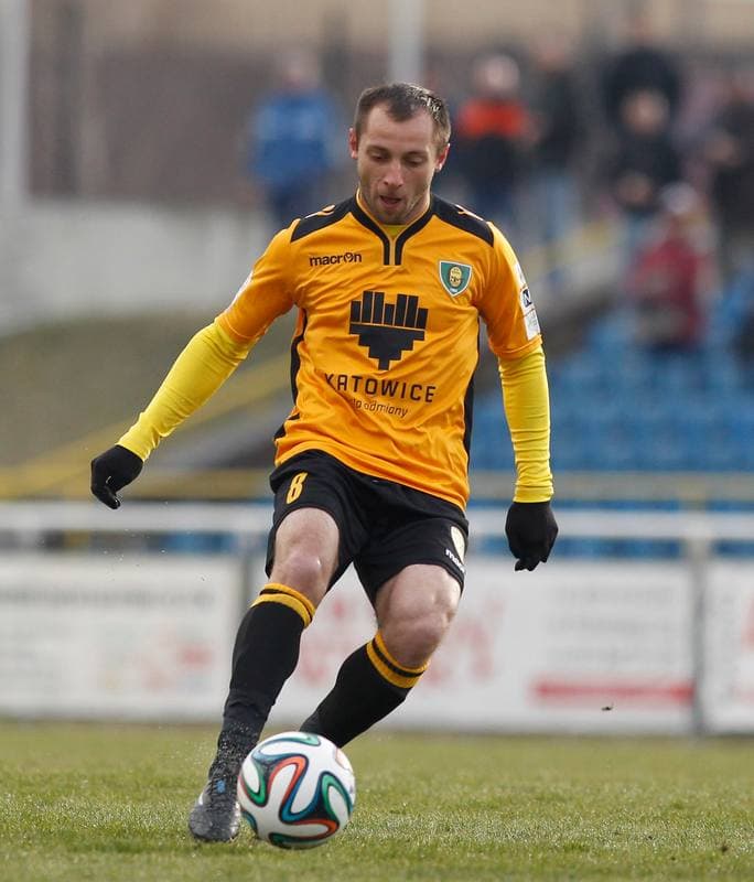 Football. I Liga. Wigry Suwalki - GKS Katowice. 04.04.2015