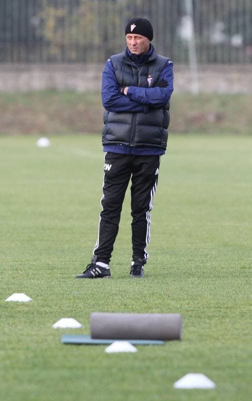 Football. Gornik Zabrze. Training. 07.01.2016