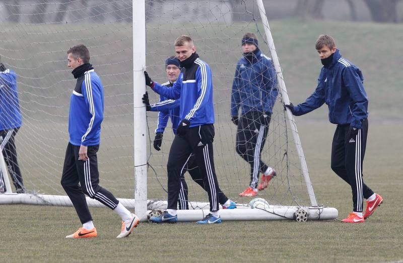 Football. Piast Gliwice. Training. 06.02.2014