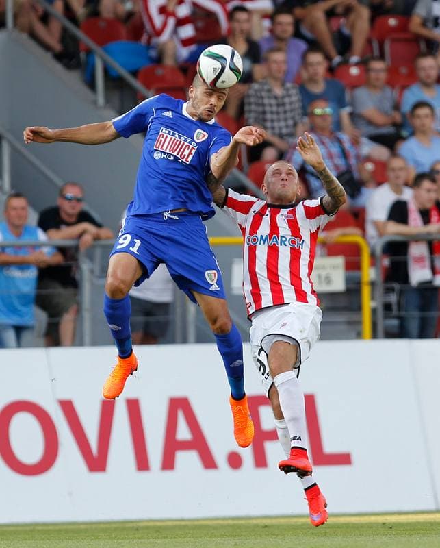Football. T-Mobile Ekstraklasa. Cracovia Krakow - Piast Gliwice. 13.03.2015