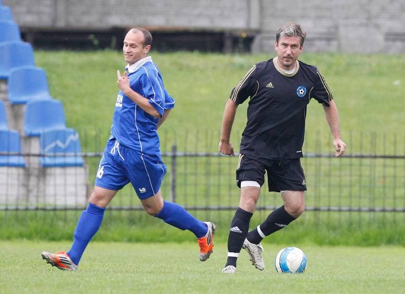 Football. Polish Cup. Orzel Mokre - Reprezentacja Slask Oldboyow. 02.09.2014