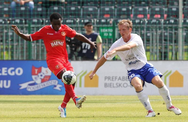 Football. T-Mobile Ekstraklasa. Podbeskidzie Bielsko-Biala - Widzew Lodz. 14.08.2011
