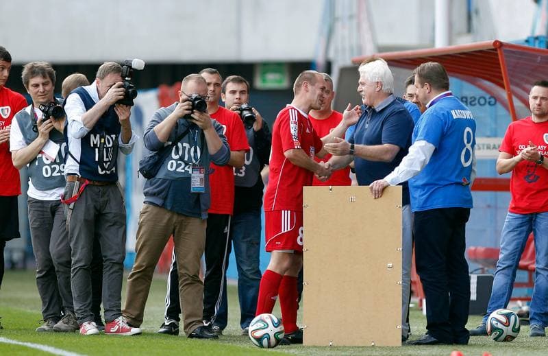 Football. Benefis Jaroslawa Kaszowskiego. Piast Gliwice - Ruch Chorzow. 12.10.2014