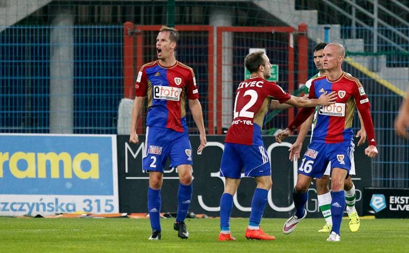 Football. T-Mobile Ekstraklasa. Piast Gliwice - Lechia Gdansk. 01.08.2014