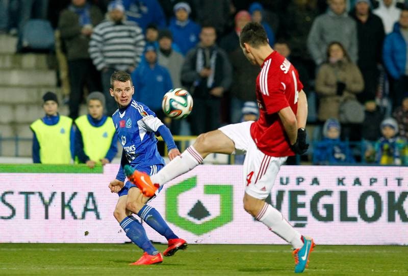 Football. T-Mobile Ekstraklasa. Ruch Chorzow - Wisla Krakow. 13.12.2014