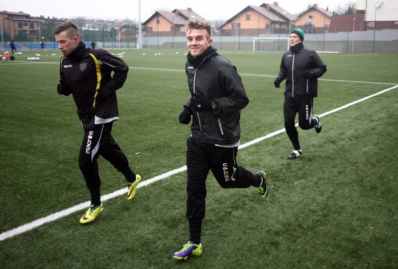 Football. GKS Katowice. Training. 19.01.2015