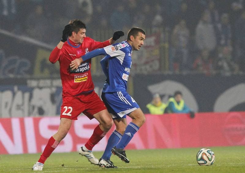 Football. T-Mobile Ekstraklasa. Ruch Chorzow - Podbeskidzie Bielsko Biala. 08.12.2014