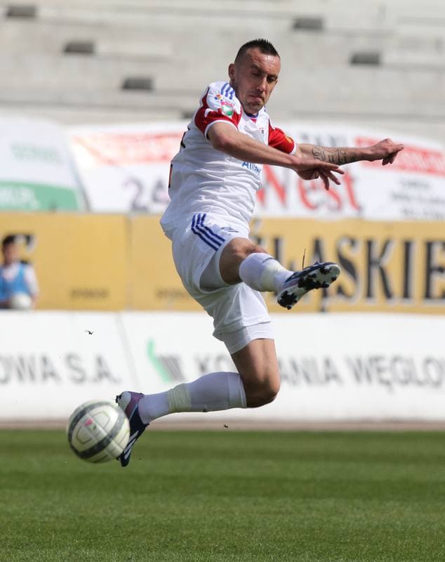 Football. T-Mobile Ekstraklasa. Gornik Zabrze - Podbeskidzie Bielsko-Biala. 27.04.2012