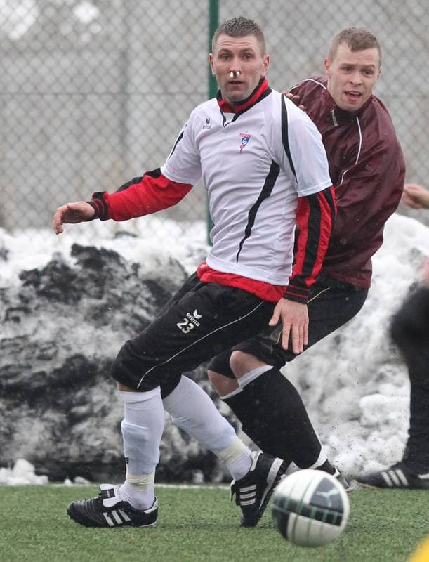 Football. Sparing. Gornik Zabrze - Orzel Balin. 20.01.2012