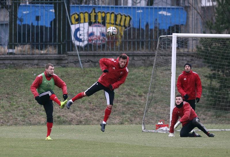 Football. Gornik Zabrze. Training. 07.01.2016