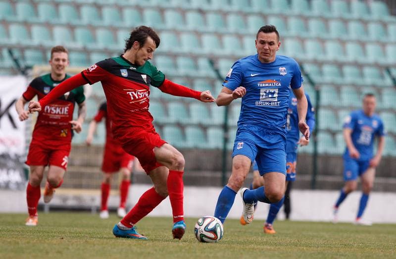Football. I Liga. GKS Tychy - Termalica Bruk-Bet Nieciecza. 28.03.2015