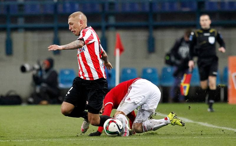 Football. PKO BP Ekstraklasa. Wisla Krakow - Cracovia Krakow. 29.11.2015