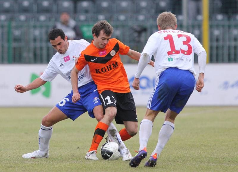 Football. T-Mobile Ekstraklasa. Podbeskidzie Bielsko-Biala - Zaglebie Lubin. 25.02.2012