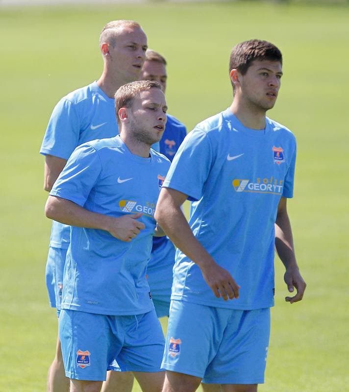 Football. Termalica Bruk-Bet Nieciecza. Training. 03.07.2015