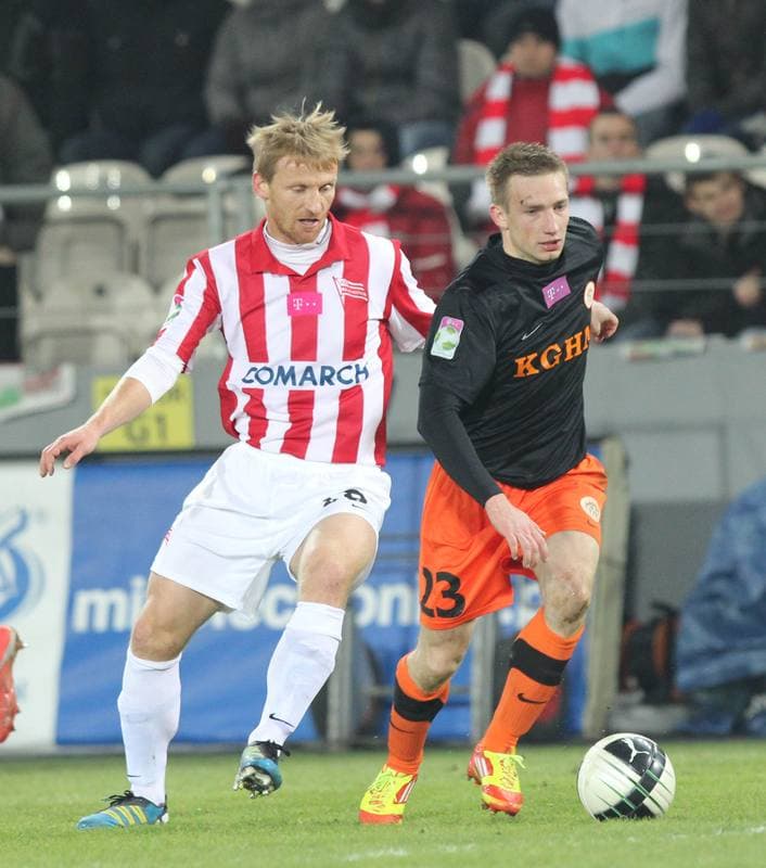 Football. T-Mobile Ekstraklasa. Cracovia Krakow - Zaglebie Lubin. 02.03.2012