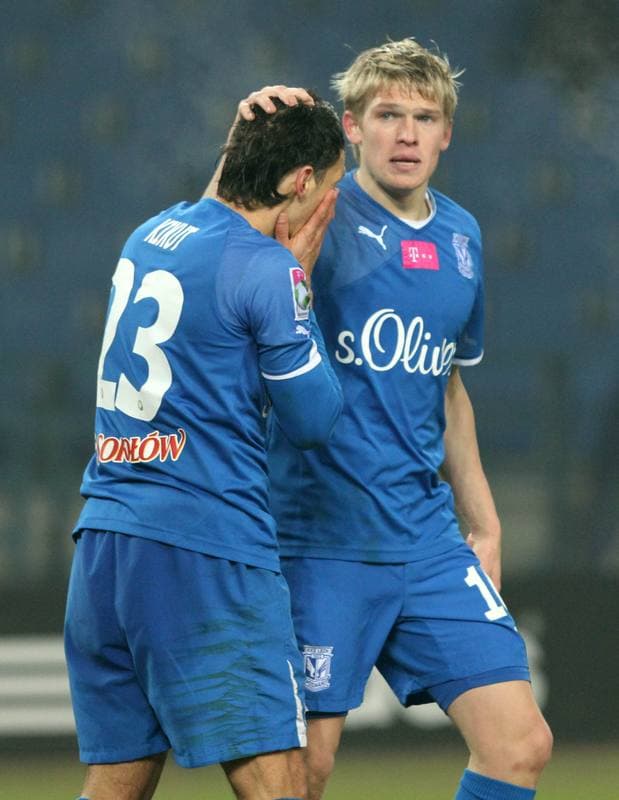 Football. T-Mobile Ekstraklasa. Wisla Krakow - Lech Poznan. 09.03.2012