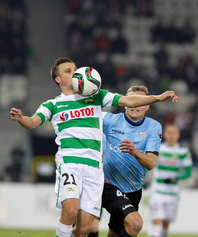 Football. T-Mobile Ekstraklasa. Cracovia Krakow - Lechia Gdansk. 04.12.2013