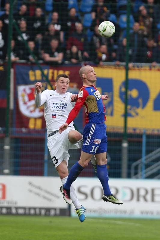 Football. Ekstraklasa. Piast Gliwice - Pogon Szczecin. 01.05.2016